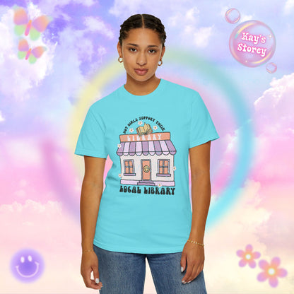Hot Girls Support Their Local Library Comfort Colors T-Shirt