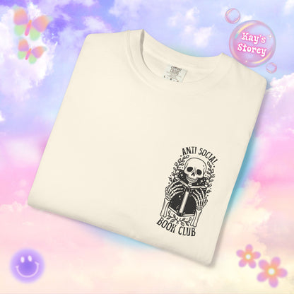 Skeleton Anti Social Comfort Colors T-Shirt