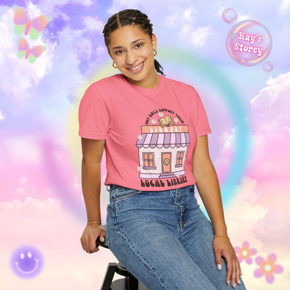 Hot Girls Support Their Local Library Comfort Colors T-Shirt
