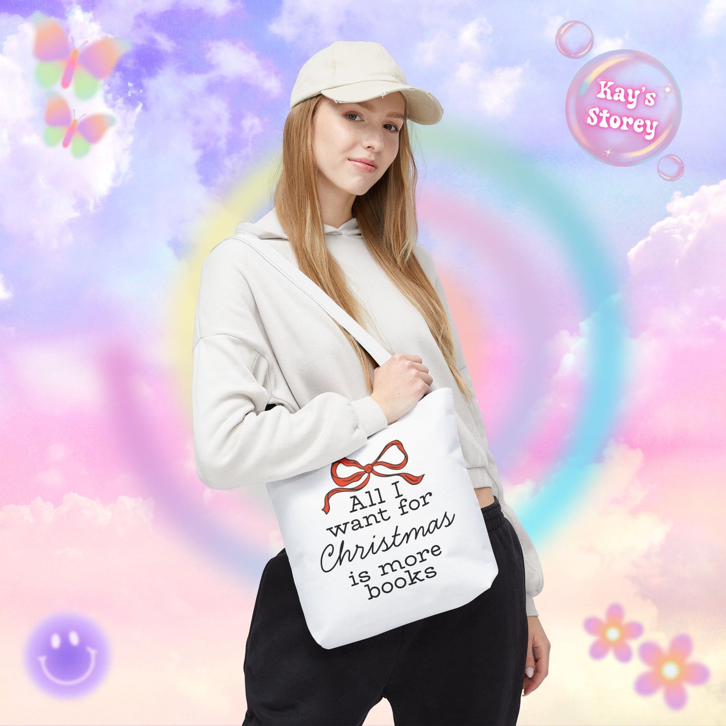 All I Want for Christmas is More Books Tote Bag