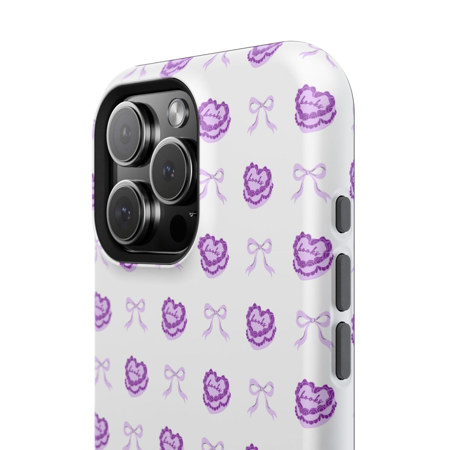 Coquette Book Heart Cake Phone Case - Bookish Gift for Avid Readers