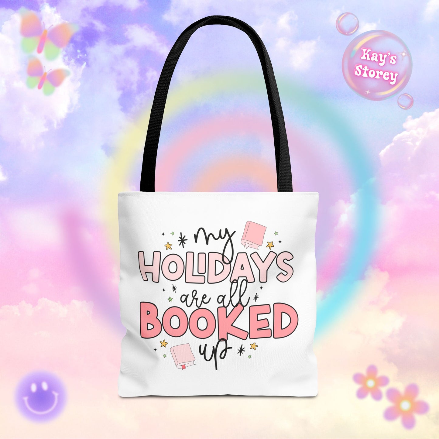 Holidays All Booked Up Tote Bag
