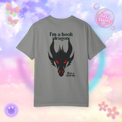 Book Dragon Red Comfort Colors T-Shirt
