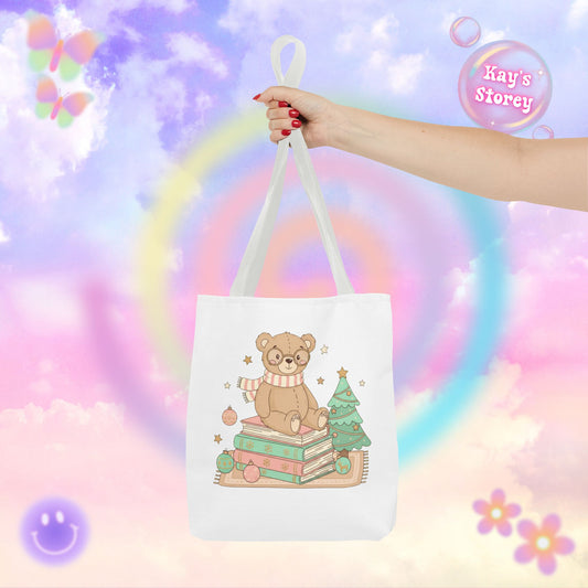 Bear & Books Tote Bag