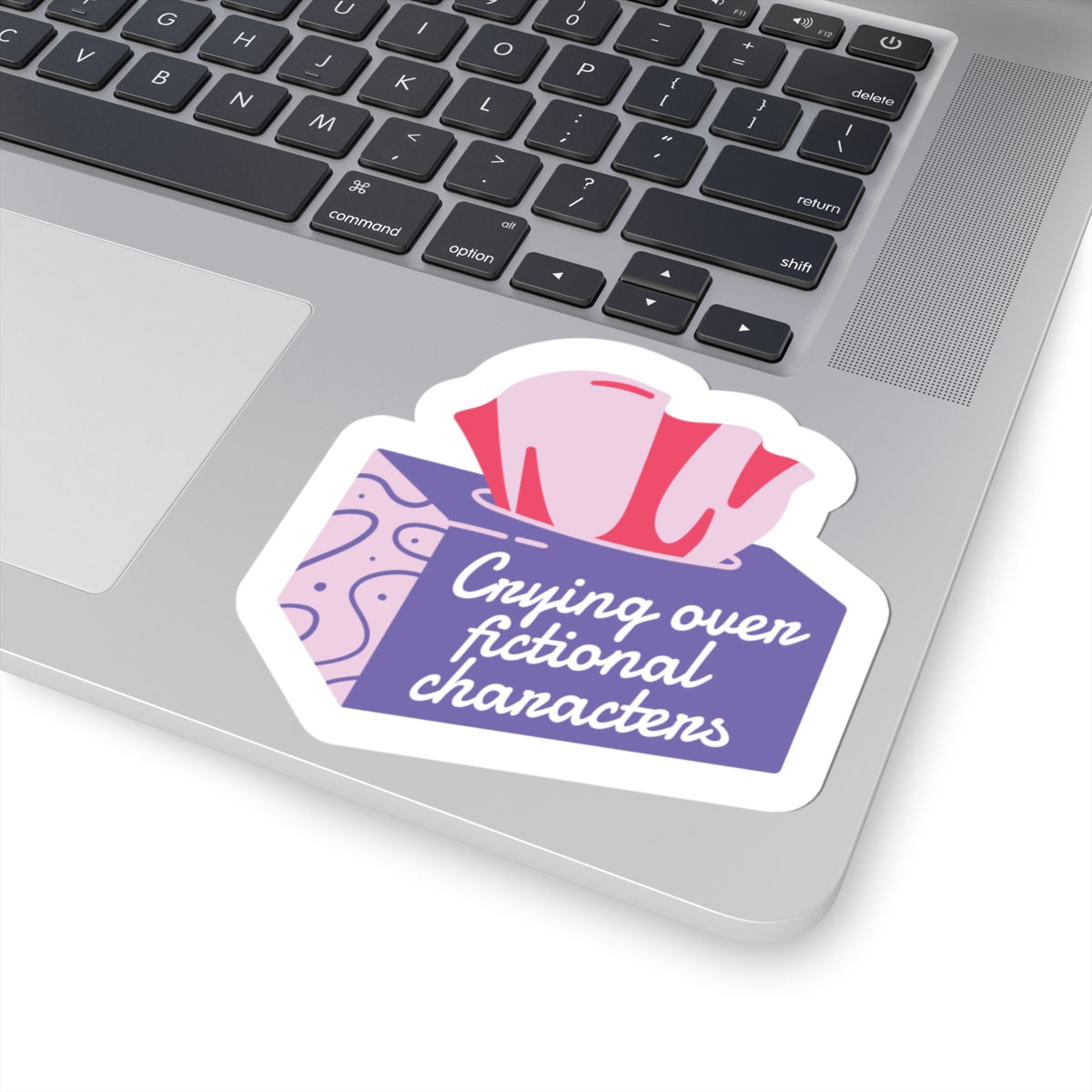 Crying Over Fictional Characters Sticker
