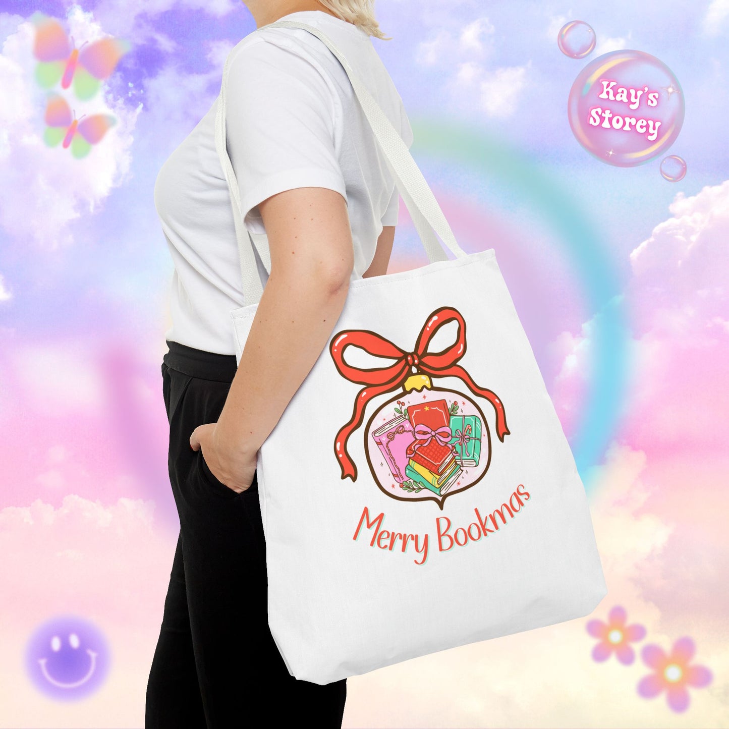 Merry Bookmas Tote Bag