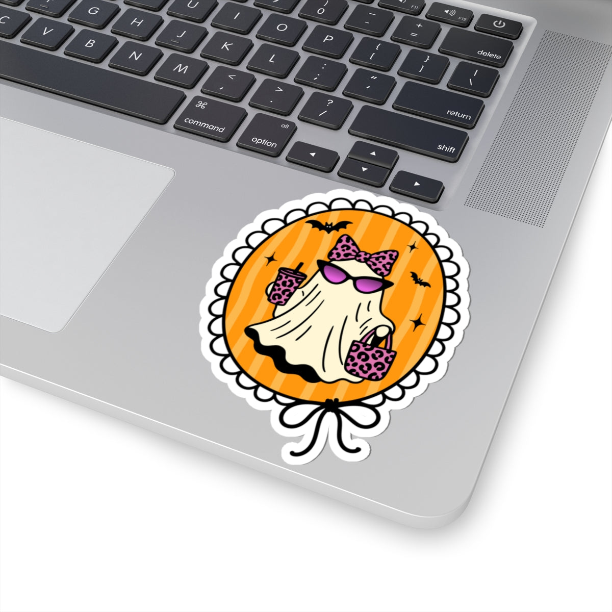 That Ghoul in Frame Sticker - Kiss-Cut Stickers, Halloween Sticker, Fancy Ghost Design, Spooky Sticker, Decorative Sticker for Journals