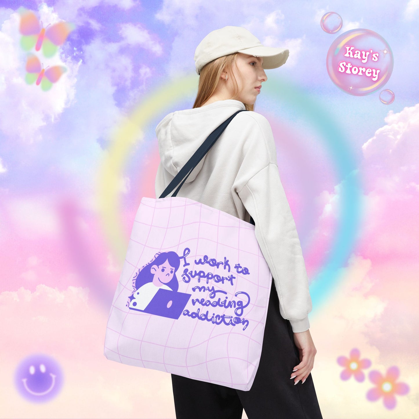 Reading Addiction Tote Bag