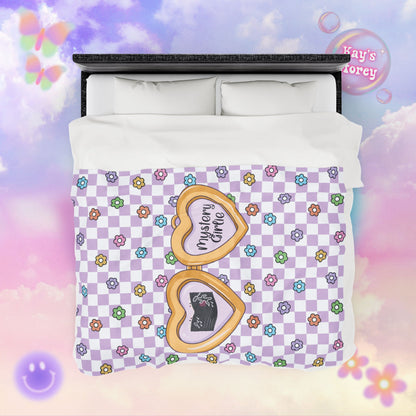 Purple Mystery Girlie Velveteen Plush Blanket