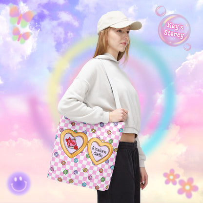 Pink Western Girlie Tote Bag