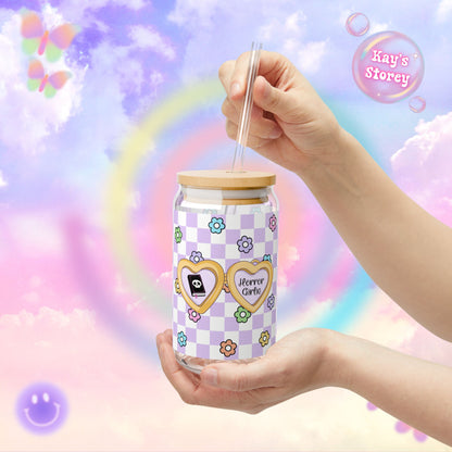 Purple Horror Girlie Sipper Glass, 16oz