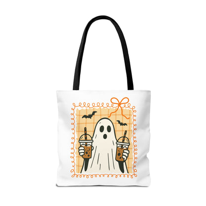 Spooky Season Ghostly Coffee Tote Bag