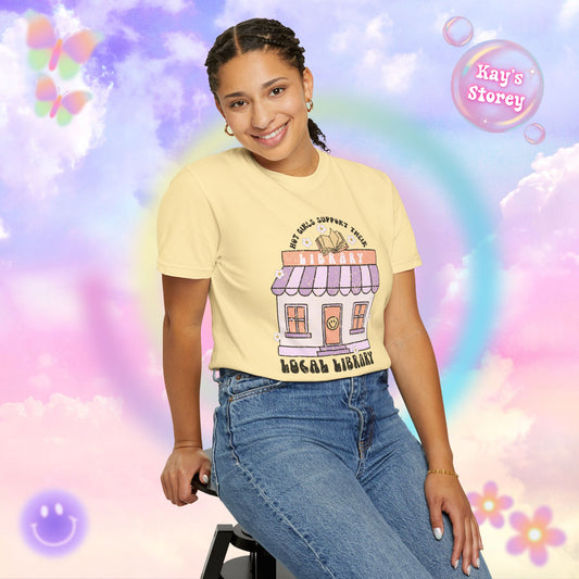 Hot Girls Support Their Local Library Comfort Colors T-Shirt