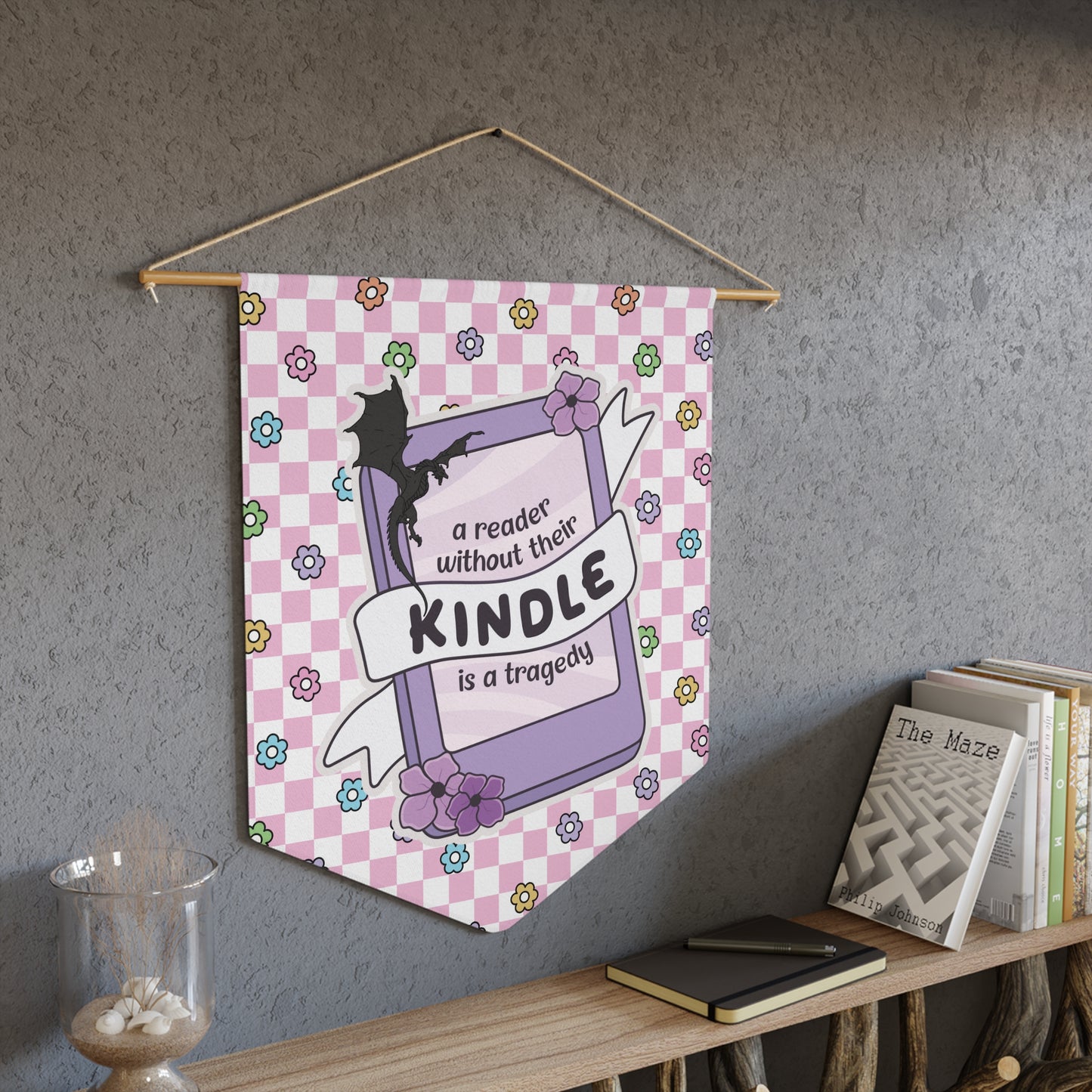 Pink Reader Without Their Kindle Pennant