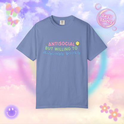 Willing to Discuss Books Comfort Colors T-Shirt