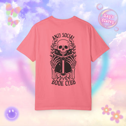 Skeleton Anti Social Comfort Colors T-Shirt