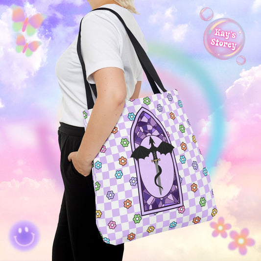 Purple Romantasy Tote Bag