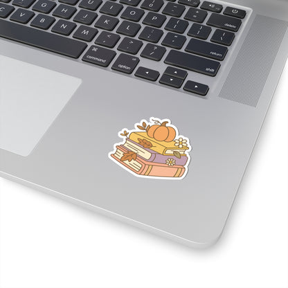 Autumn Book Stack Stickers, Fall Reading Planner Stickers, Book Lover Gifts, Bookworm Decals, Cozy Reading Accessories, Seasonal