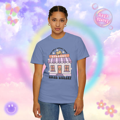 Hot Girls Support Their Local Library Comfort Colors T-Shirt