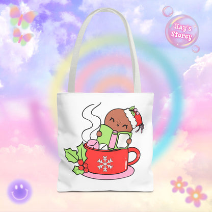 Hot Cocoa & Books Tote Bag
