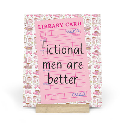 Fictional Men are Better Bookshelf Decor with Stand