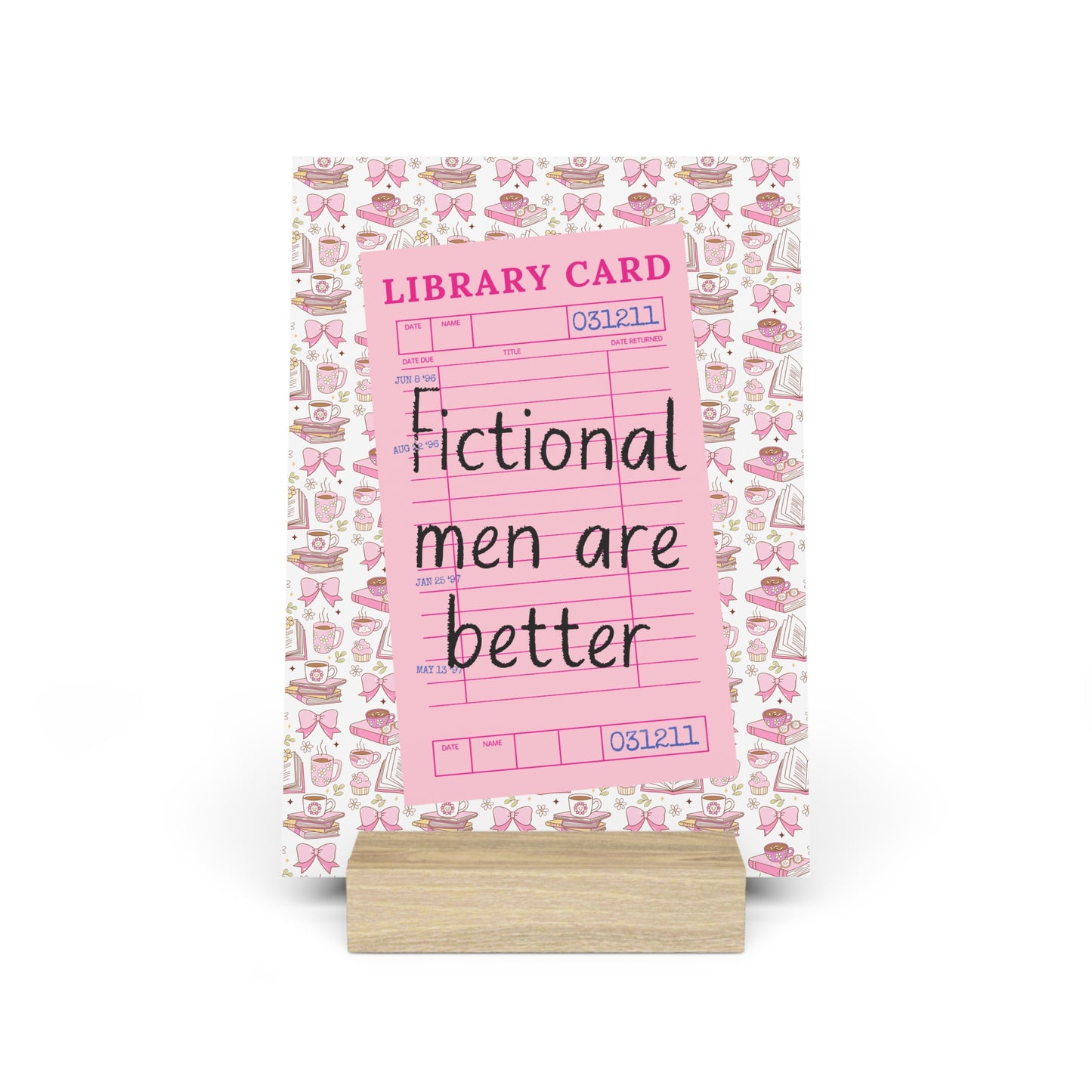 Fictional Men are Better Bookshelf Decor with Stand