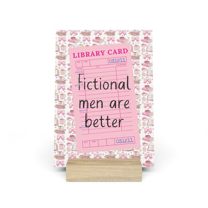 Fictional Men are Better Bookshelf Decor with Stand