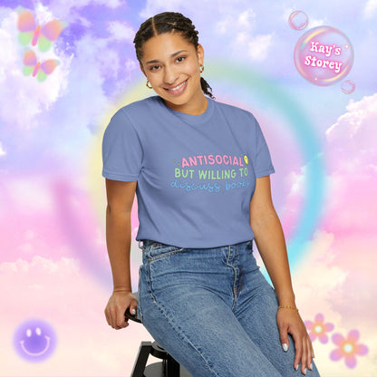 Willing to Discuss Books Comfort Colors T-Shirt