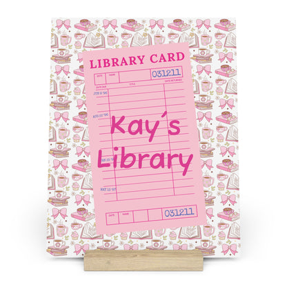 Personalized Bookshelf Decor with Stand