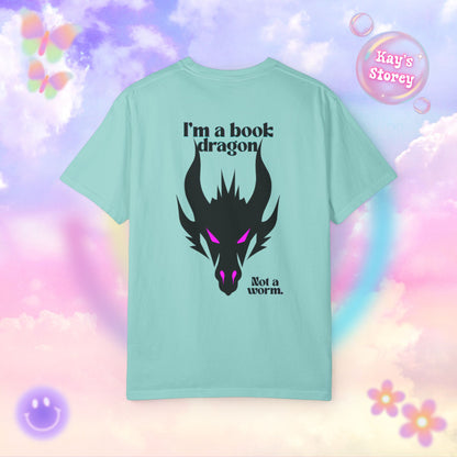 Book Dragon Pink Comfort Colors T-Shirt