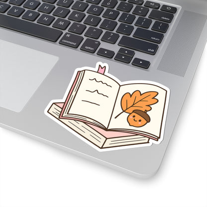 Autumn Book Stack Stickers, Fall Reading Planner Stickers, Book Lover Gifts, Bookworm Decals, Cozy Reading Accessories, Seasonal