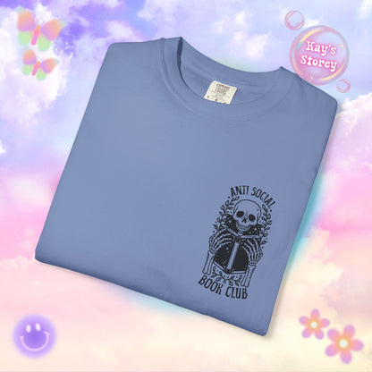 Skeleton Anti Social Comfort Colors T-Shirt