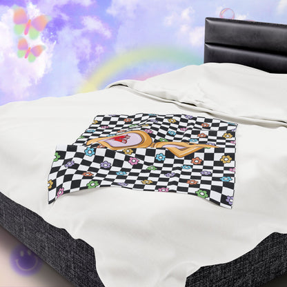 Smut Girlie Velveteen Plush Blanket