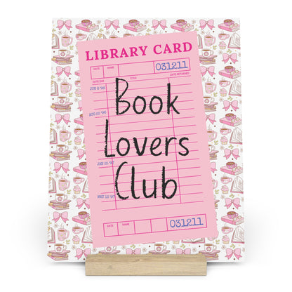Book Lovers Club Bookshelf Decor with Stand