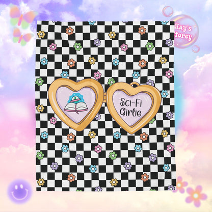 Sci-Fi Girlie Velveteen Plush Blanket