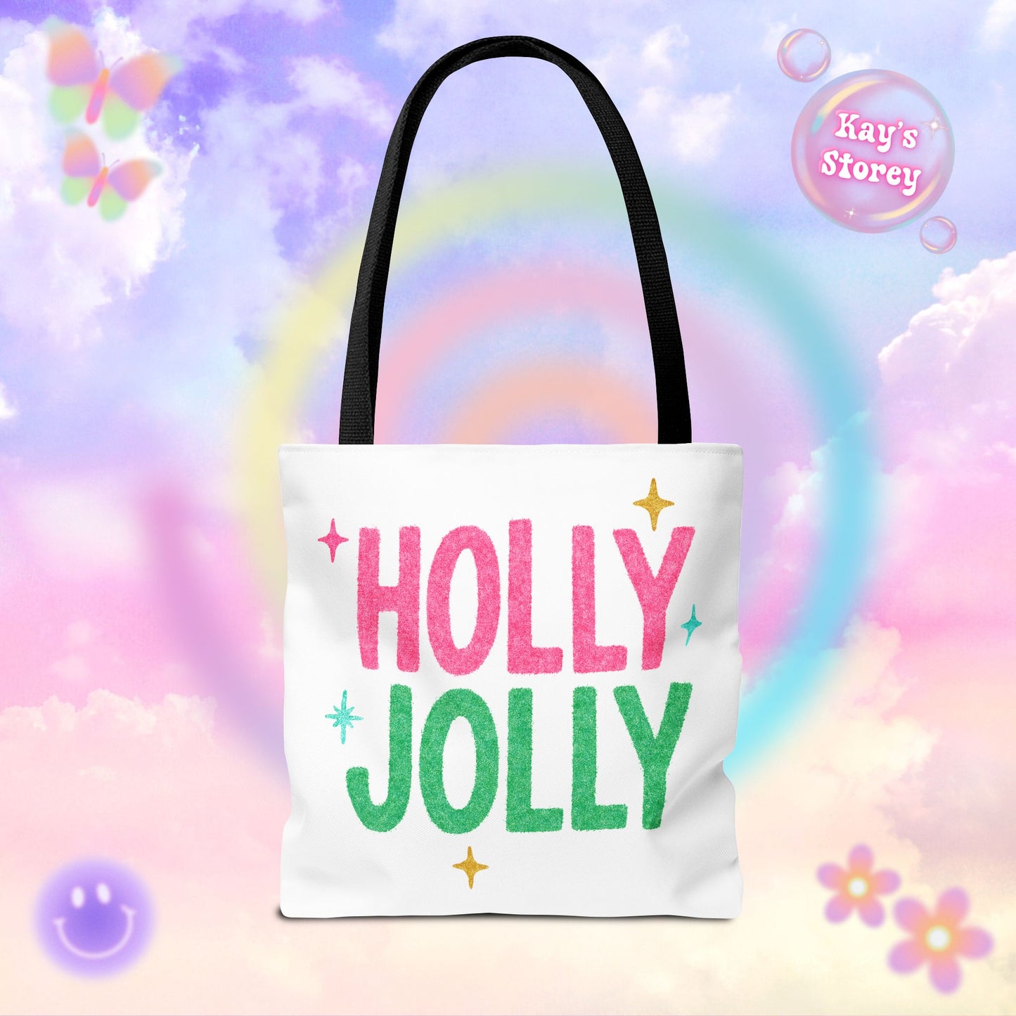 Holly Jolly Tote Bag