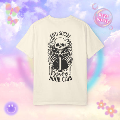Skeleton Anti Social Comfort Colors T-Shirt