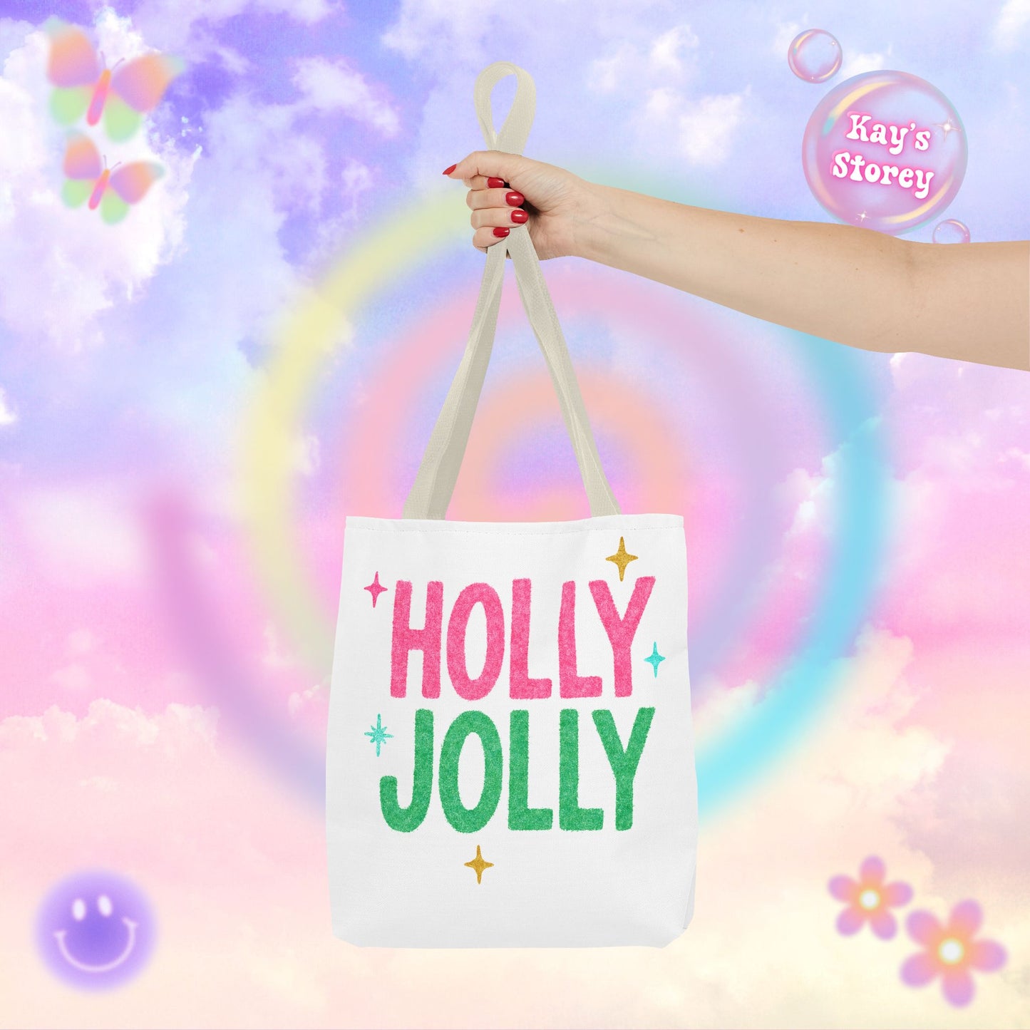 Holly Jolly Tote Bag