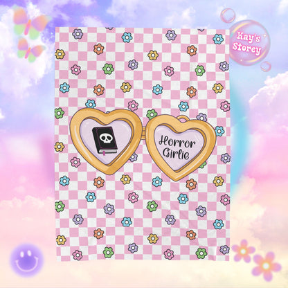 Pink Horror Girlie Velveteen Plush Blanket