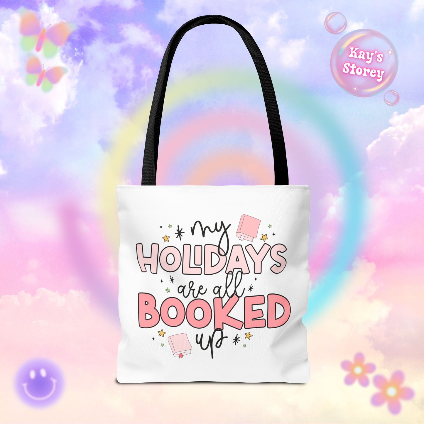 Holidays All Booked Up Tote Bag