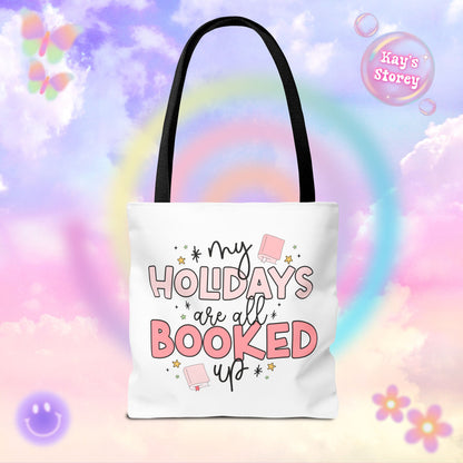 Holidays All Booked Up Tote Bag