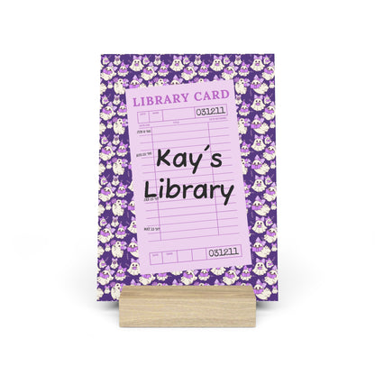 Personalized Bookshelf Decor with Stand