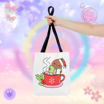 Hot Cocoa & Books Tote Bag