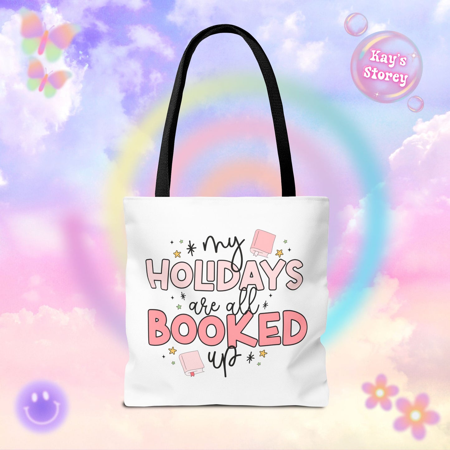 Holidays All Booked Up Tote Bag