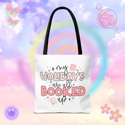 Holidays All Booked Up Tote Bag