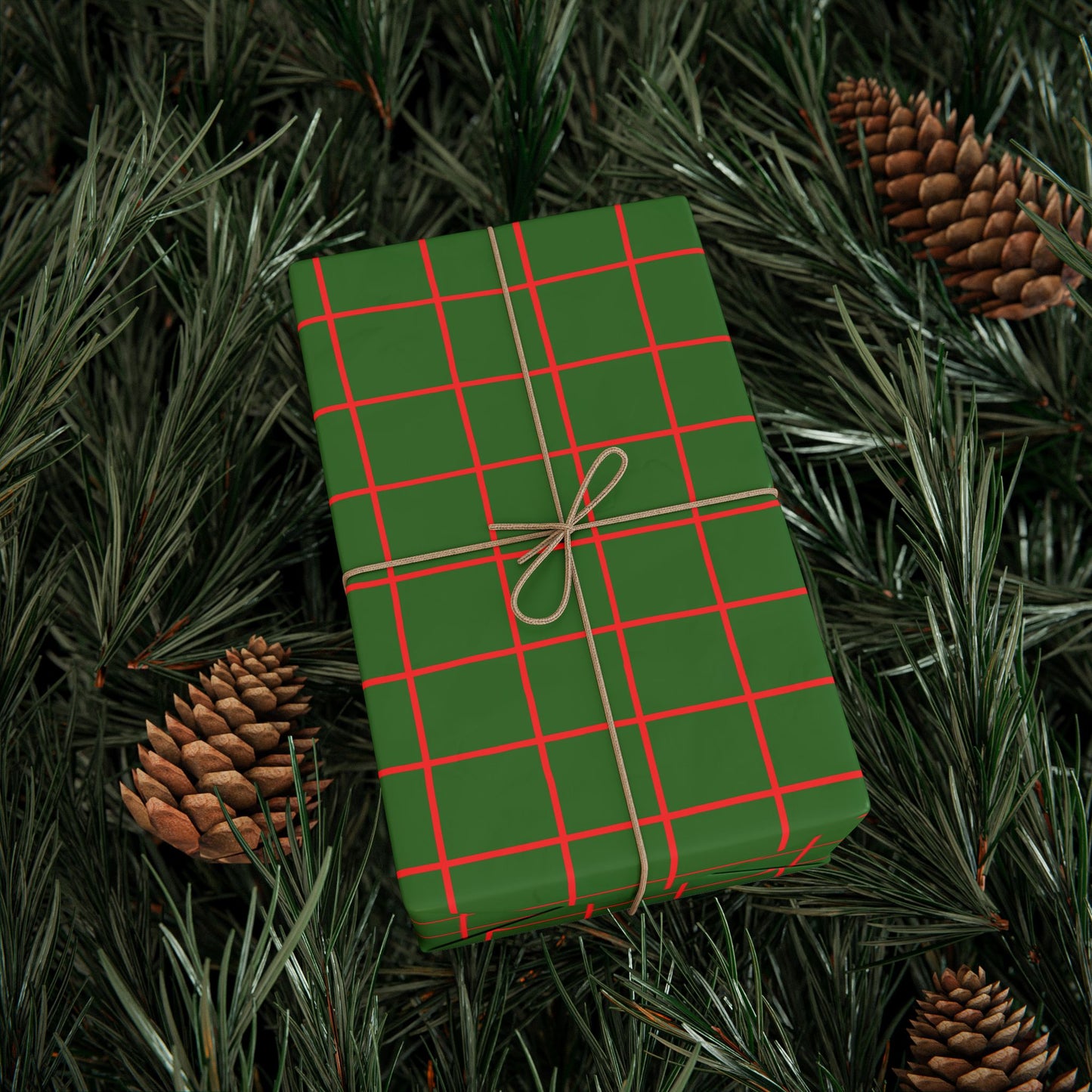 Green Stripe Wrapping Paper