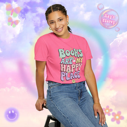 Books Are My Happy Place Comfort Colors T-Shirt