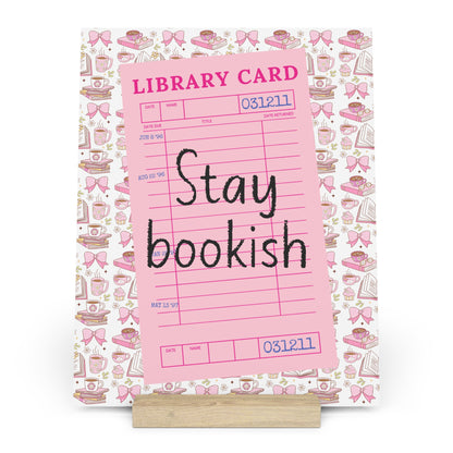 Stay Bookish Bookshelf Decor with Stand