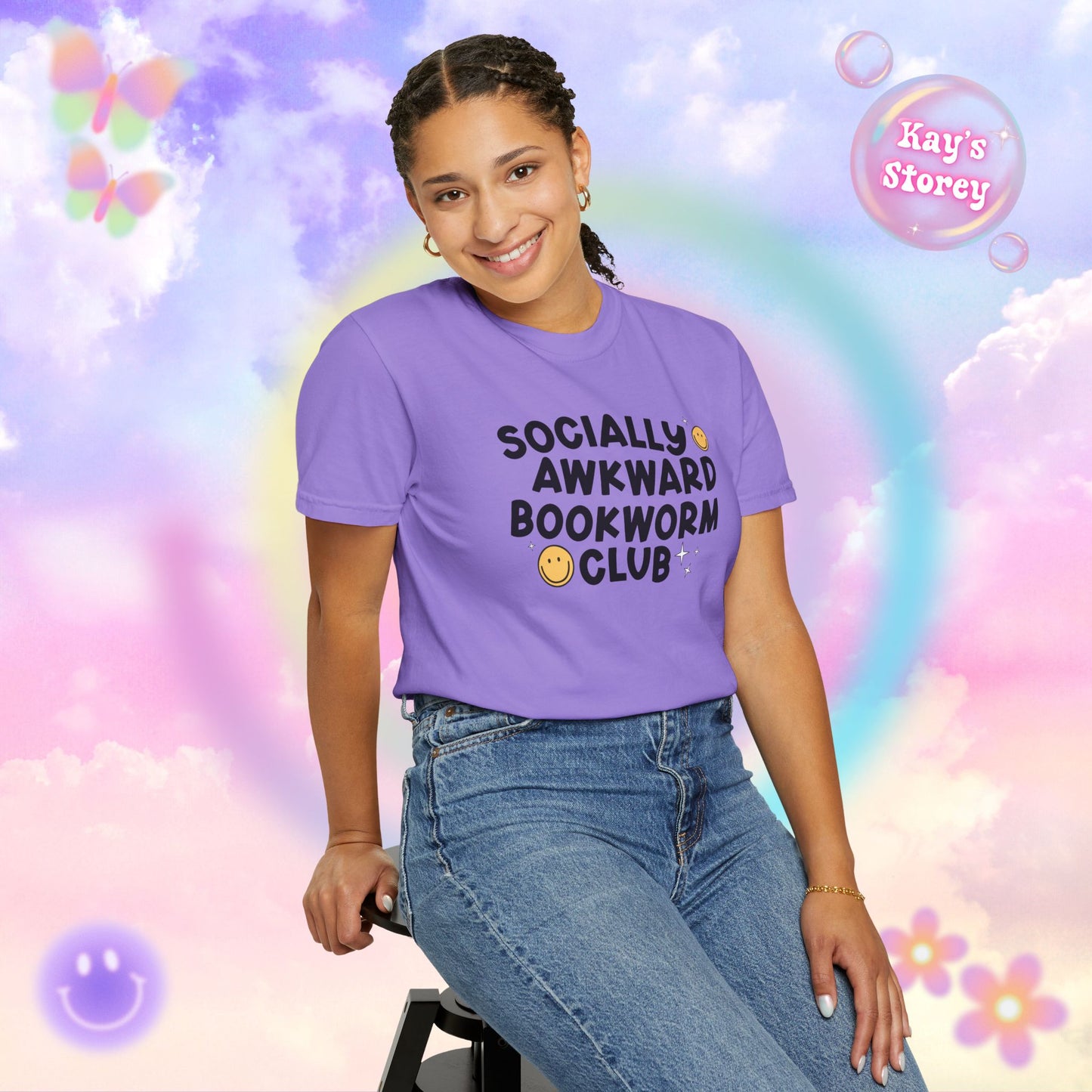 Socially Awkward Bookworm Club Comfort Colors T-Shirt