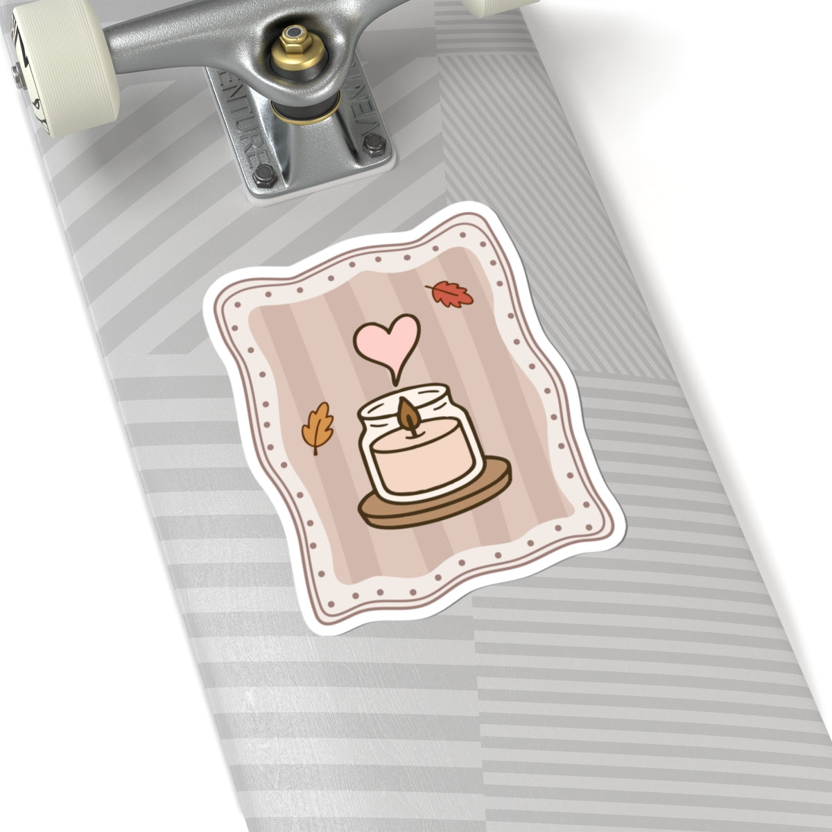 Autumn Candle Sticker, Fall Planner Stickers, Book Lover Gifts, Autumn Sticker, Cozy Accessories, Seasonal Sticker